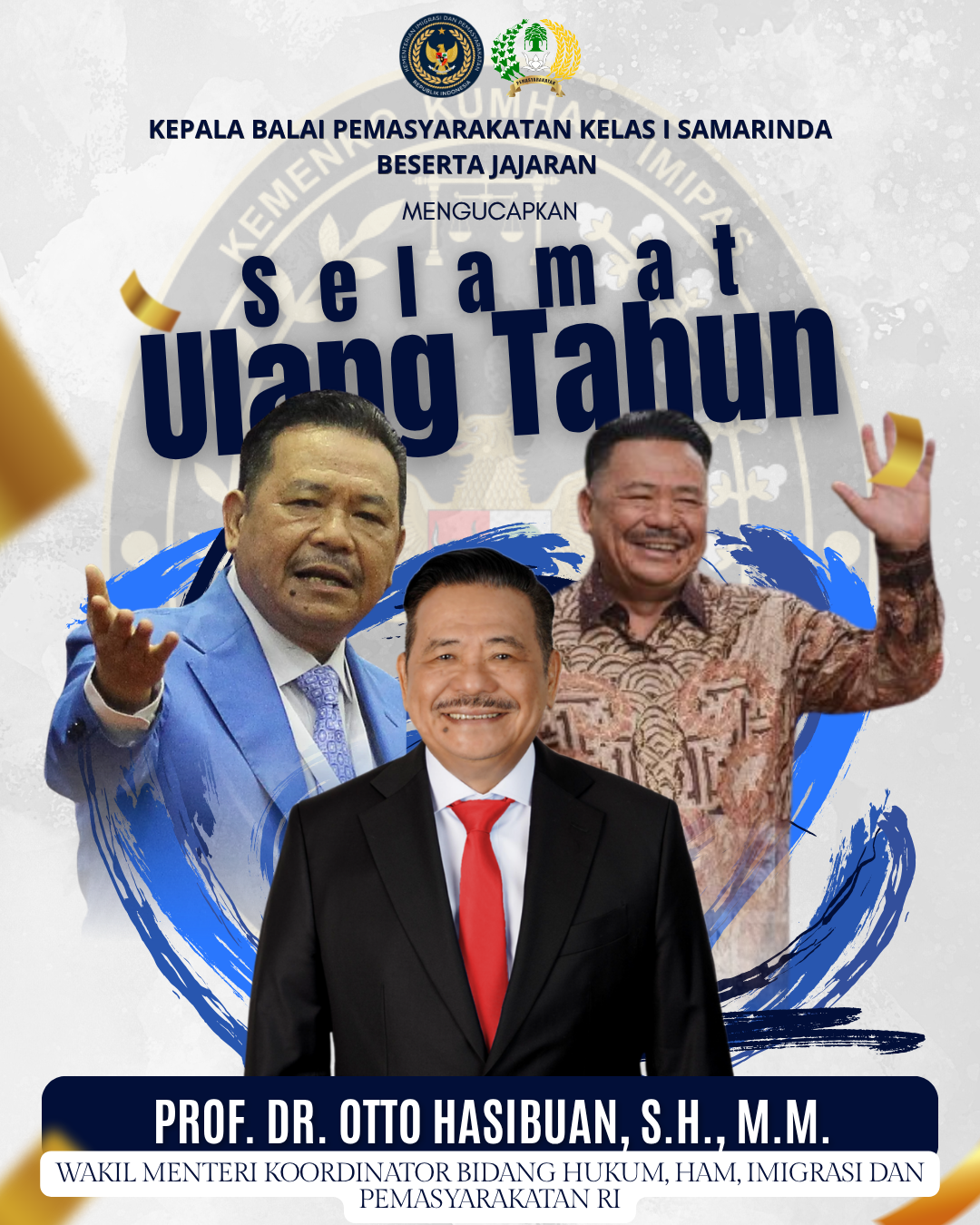 Selamat Ulang Tahun Wakil Menteri Koordinator Bidang Hukum, HAM, Imigrasi dan Pemasyarakatan RI