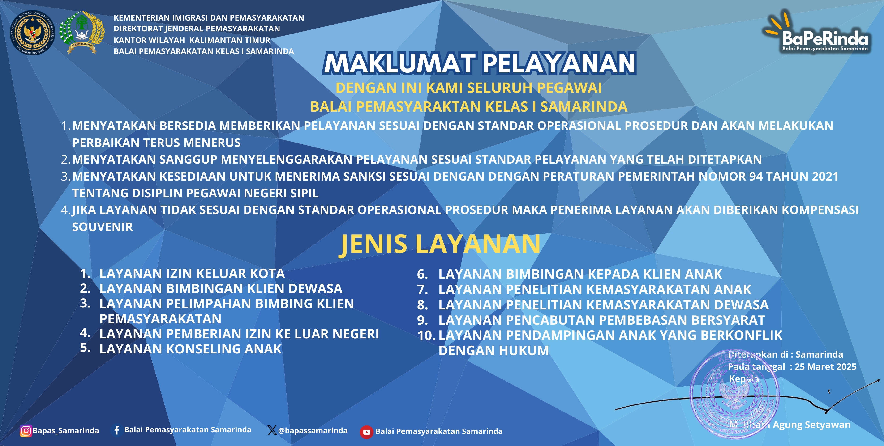 Maklumat Pelayanan 1